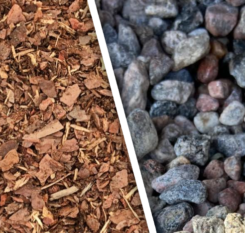 Mulch, Grass Seed, Sand, Fertilizers and Gravel